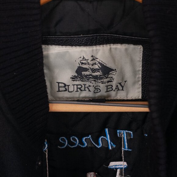 Vintage Wool & Leather Insulated Leatherman Jacket with Custom Embroidery - XL - Picture 5 of 9